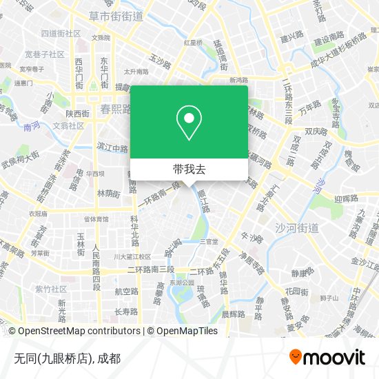 无同(九眼桥店)地图