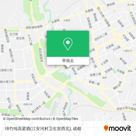绵竹纯高梁酒(江安河村卫生室西北)地图