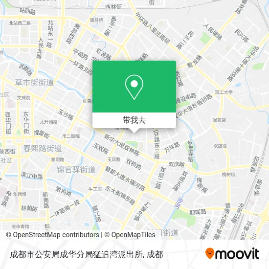 成都市公安局成华分局猛追湾派出所地图