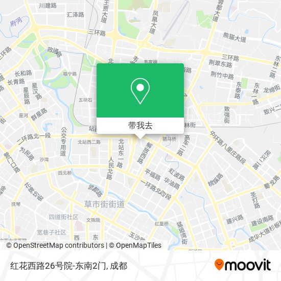 红花西路26号院-东南2门地图