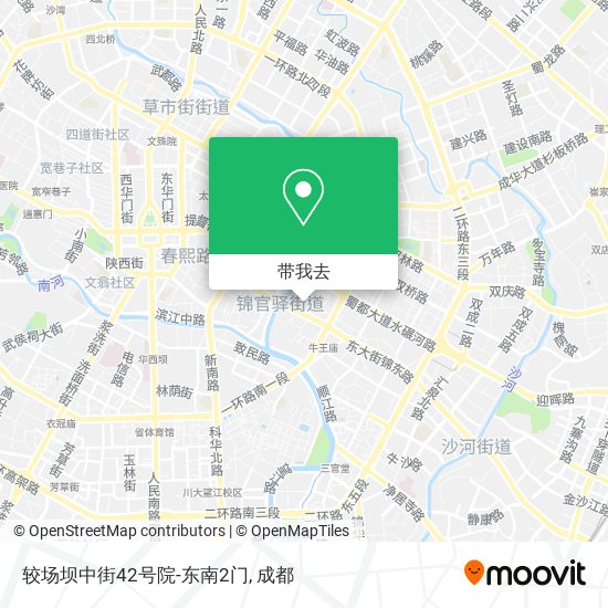 较场坝中街42号院-东南2门地图