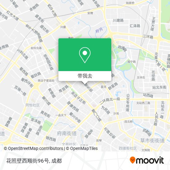 花照壁西顺街96号地图