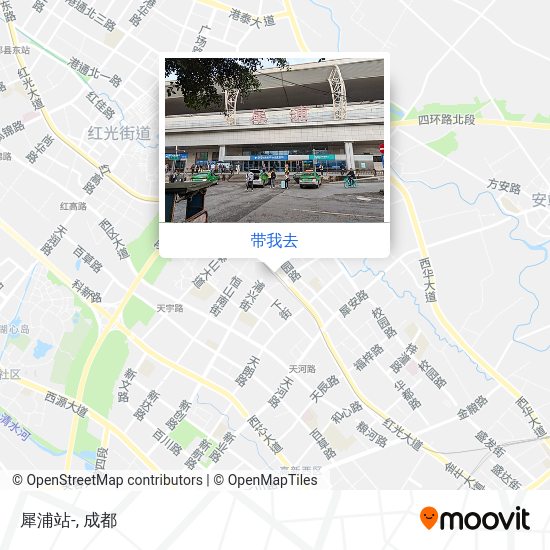 犀浦站-地图
