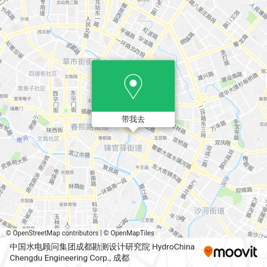 中国水电顾问集团成都勘测设计研究院 HydroChina Chengdu Engineering Corp.地图