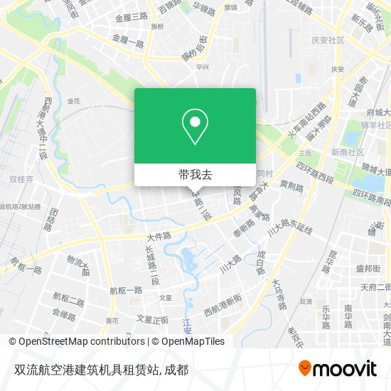 双流航空港建筑机具租赁站地图