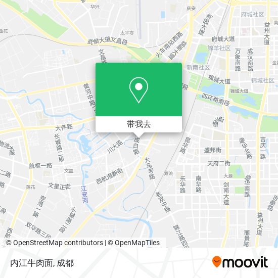 内江牛肉面地图