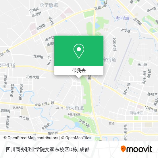 四川商务职业学院文家东校区D栋地图