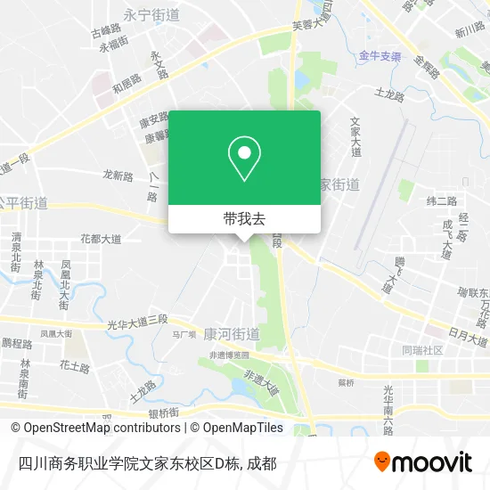 四川商务职业学院文家东校区D栋地图