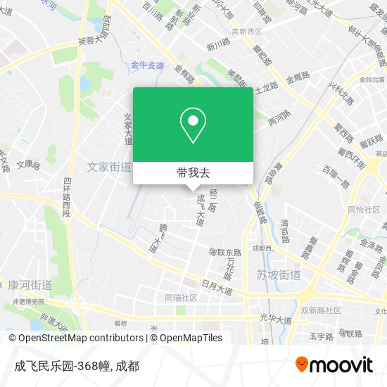 成飞民乐园-368幢地图