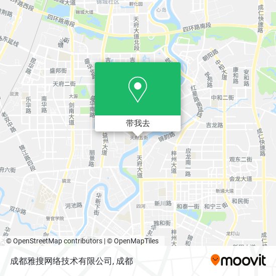 成都雅搜网络技术有限公司地图