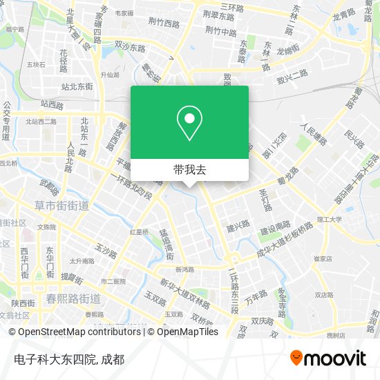 电子科大东四院地图