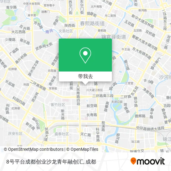 8号平台成都创业沙龙青年融创汇地图