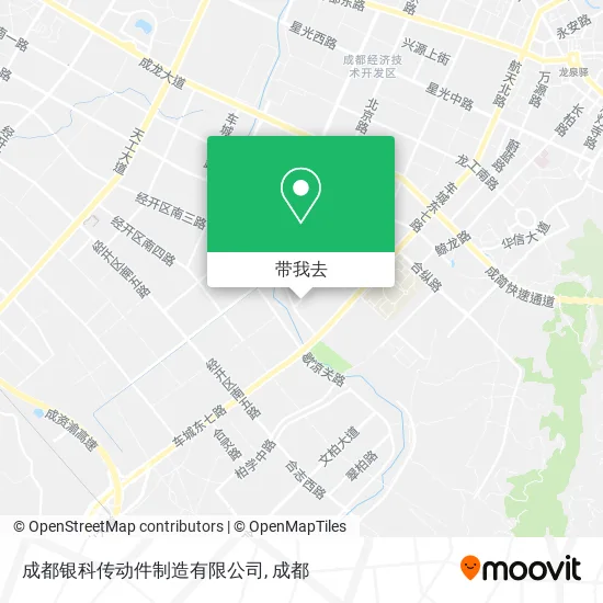 成都银科传动件制造有限公司地图