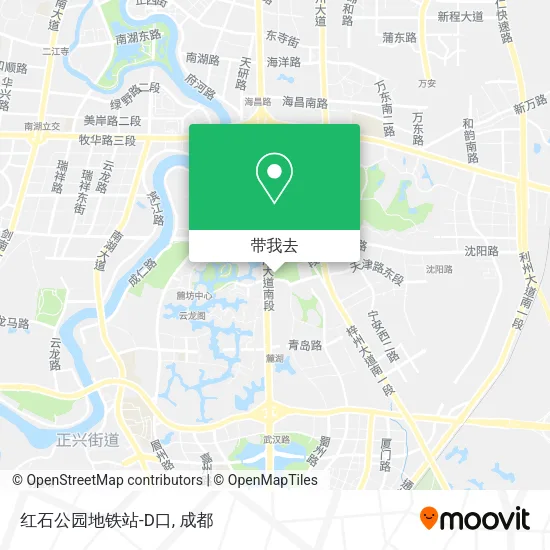 红石公园地铁站-D口地图