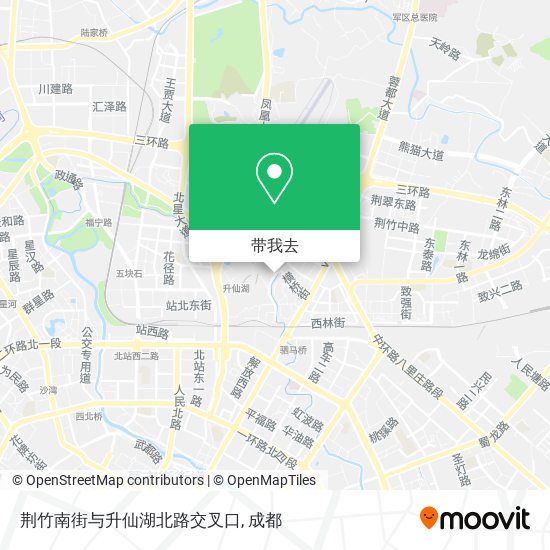 荆竹南街与升仙湖北路交叉口地图