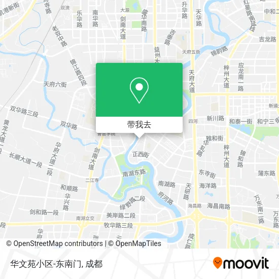 华文苑小区-东南门地图
