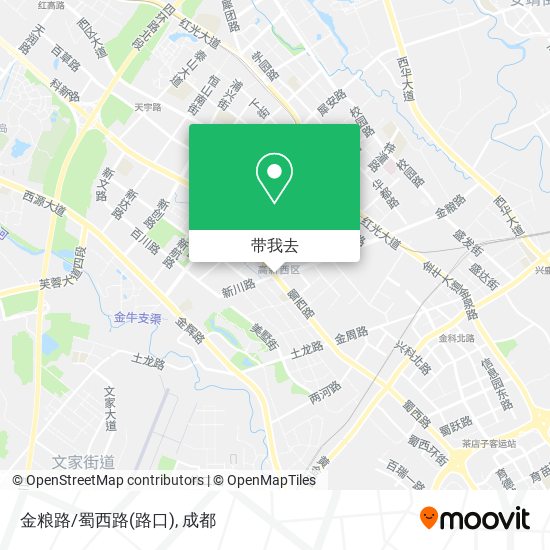 金粮路/蜀西路(路口)地图