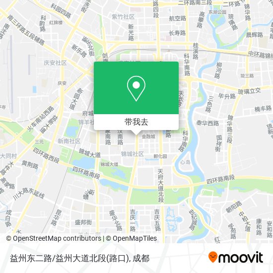 益州东二路/益州大道北段(路口)地图