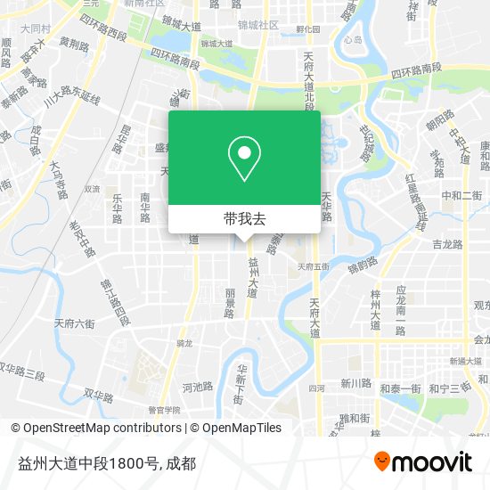 益州大道中段1800号地图