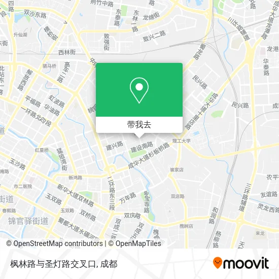 枫林路与圣灯路交叉口地图