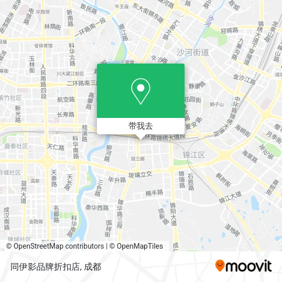同伊影品牌折扣店地图