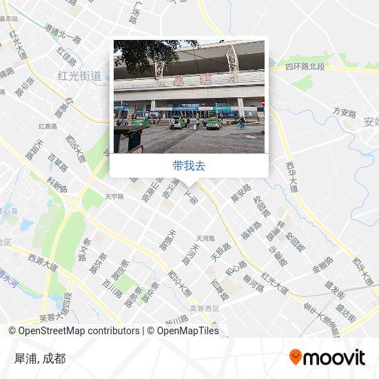 犀浦地图