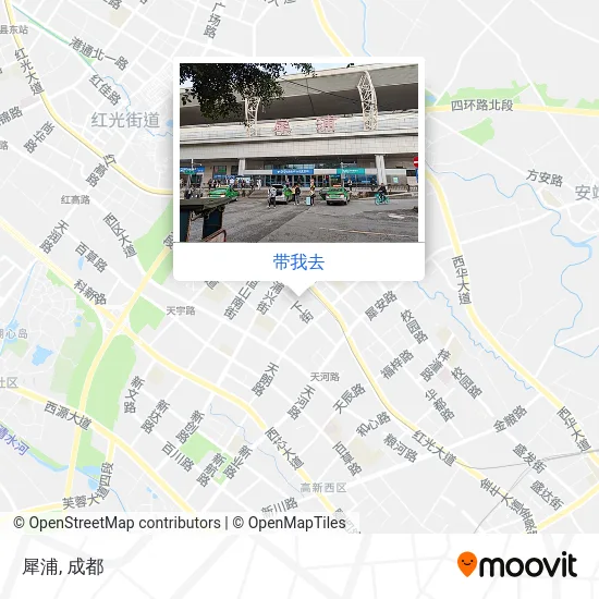 犀浦地图
