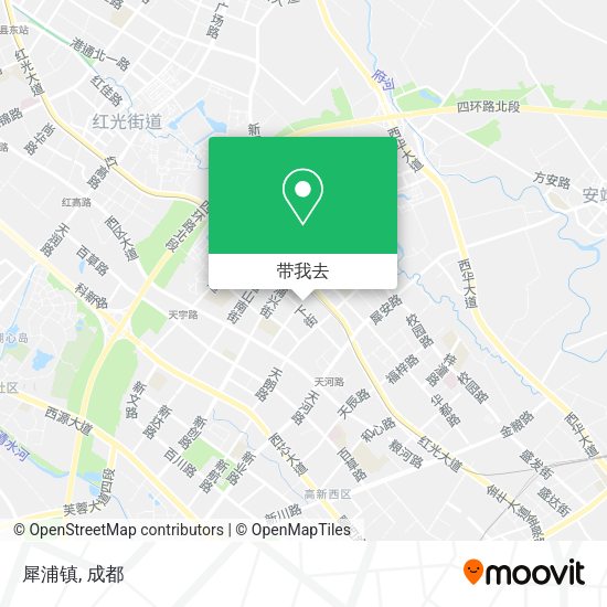 犀浦镇地图