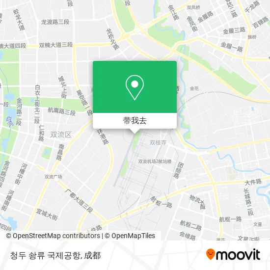 청두 솽류 국제공항地图