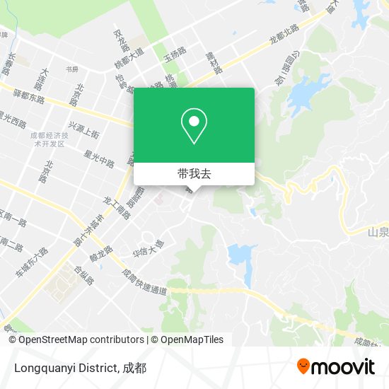 Longquanyi District地图