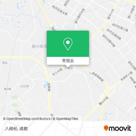 八根松地图