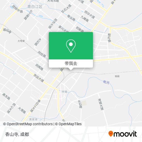 香山寺地图