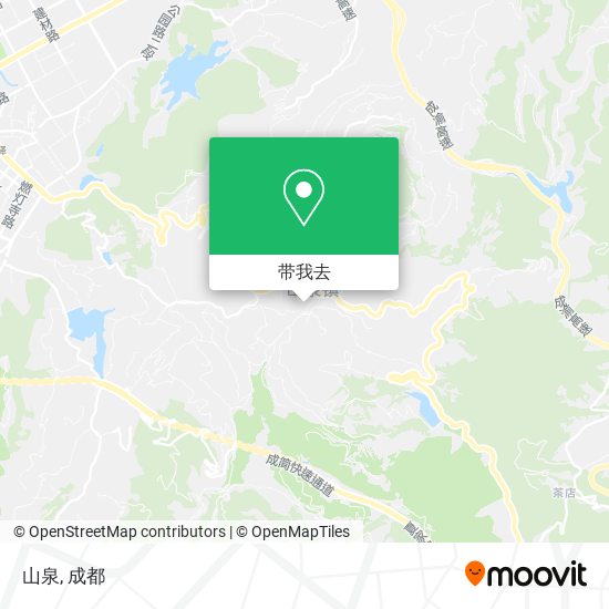 山泉地图