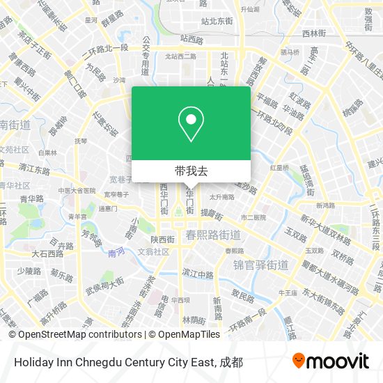Holiday Inn Chnegdu Century City East地图