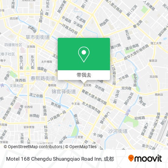 Motel 168 Chengdu Shuangqiao Road Inn地图