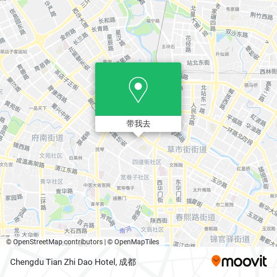 Chengdu Tian Zhi Dao Hotel地图