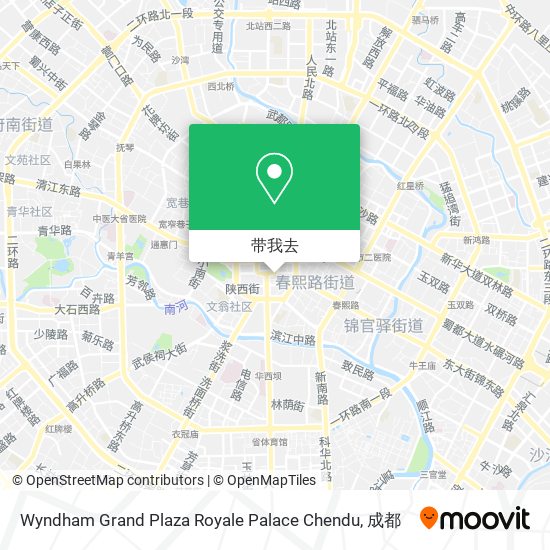 Wyndham Grand Plaza Royale Palace Chendu地图