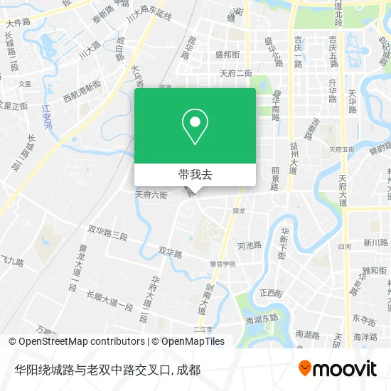 华阳绕城路与老双中路交叉口地图