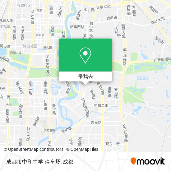 成都市中和中学-停车场地图