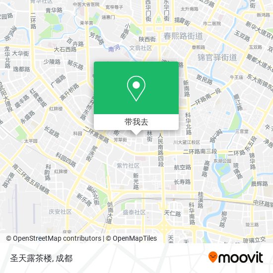 圣天露茶楼地图