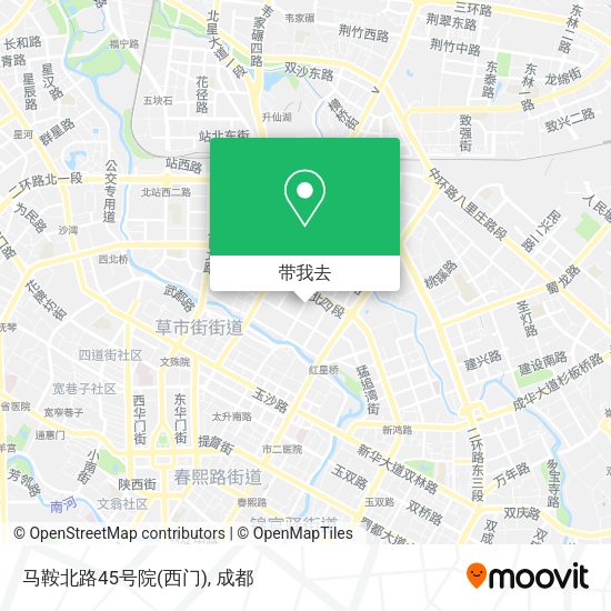 马鞍北路45号院(西门)地图