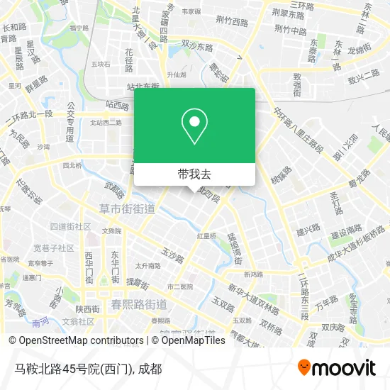马鞍北路45号院(西门)地图