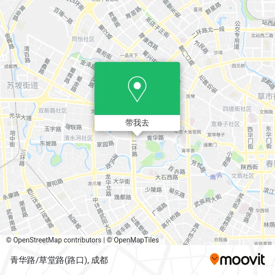 青华路/草堂路(路口)地图