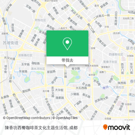 陳香坊西餐咖啡茶文化主题生活馆地图