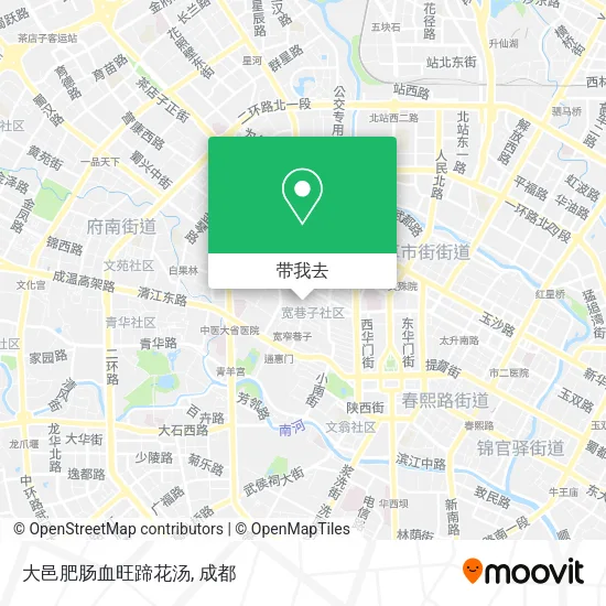 大邑肥肠血旺蹄花汤地图