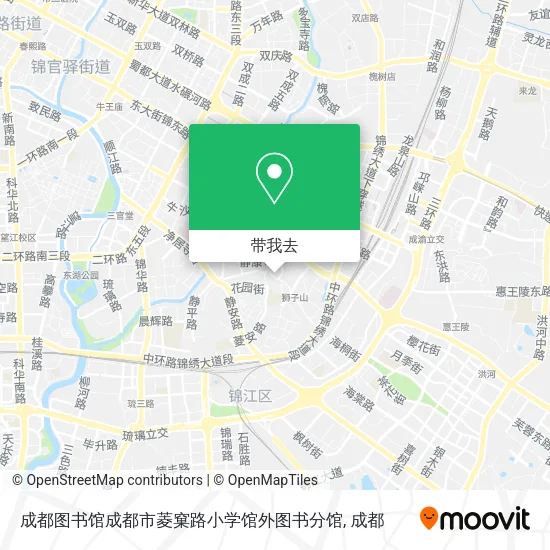 成都图书馆成都市菱窠路小学馆外图书分馆地图