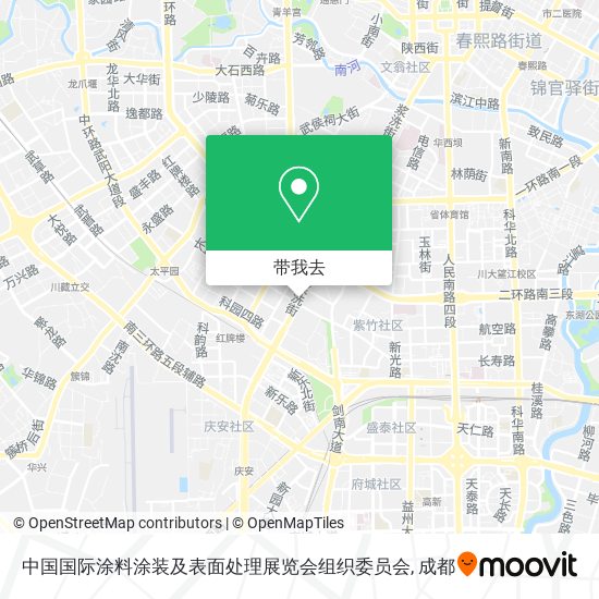 中国国际涂料涂装及表面处理展览会组织委员会地图