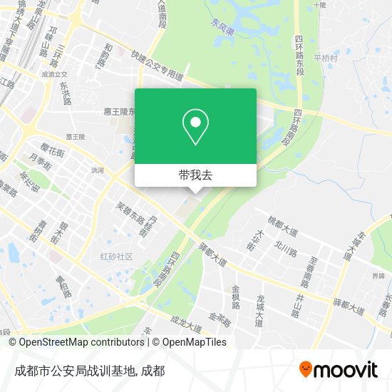 成都市公安局战训基地地图