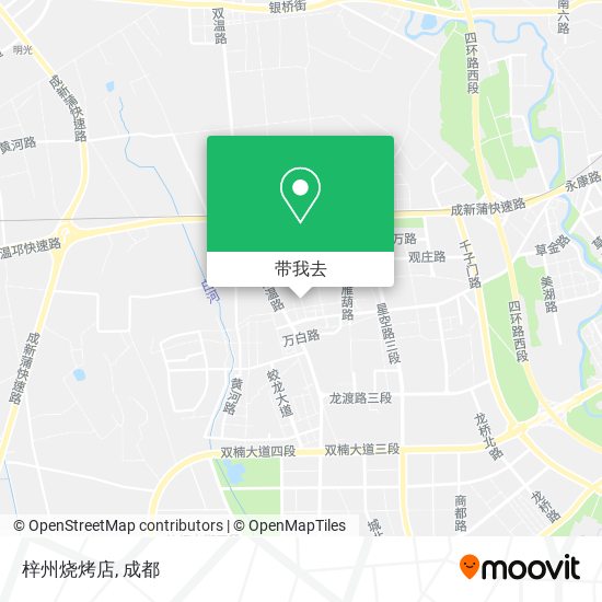 梓州烧烤店地图