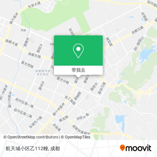 航天城小区乙112幢地图
